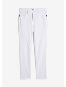 bonprix Pohodlné strečové džíny STRAIGHT Bílá