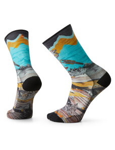 Smartwool BIKE ZERO CUSHION WOLF PRINT CREW multi color