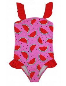 Noviti Dívčí jednodílné plavky s volánky - Noviti, Meloun, růžové