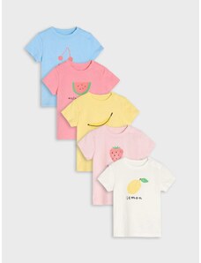 Sinsay - Sada 5 triček - růžová