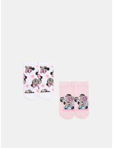 Sinsay - Sada 2 párů ponožek Minnie Mouse - vícebarevná