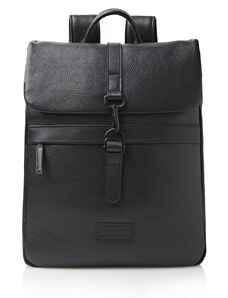 Castelijn & Beerens Stylový kožený batoh na notebook do 15,6" RFID 269578 Tango černý