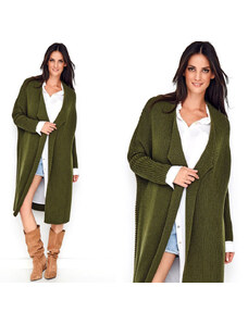 Fashionweek Dámsky dlouhý sveter,pletený kabát NADIA