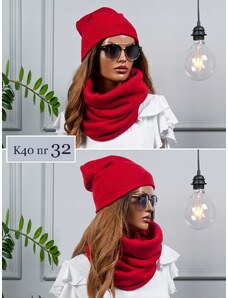 Fashionweek Moderni zimní set čepice a šála,pletený tunel FAN01/K40