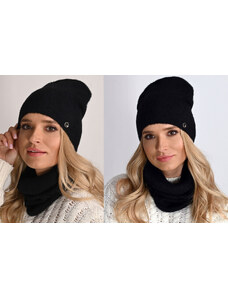 Fashionweek Exkluzivní alpakový zimní set čepice a šála,pletený tunel ZIZI-AL1