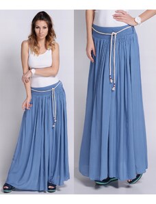 Fashionweek Dlouhá maxi letní sukně ze vzdušného materiálu+pasek ZIZI278