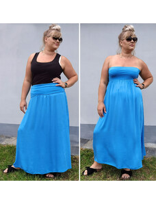 Fashionweek Dlouhá letní sukně ze vzdušného materiálu PLUS SIZE XXL 2W1 MF266 PLUS SIZE