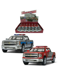 Sparkys Kovový model - Chevrolet Silverado (Policie/hasiči) 1:46 2014