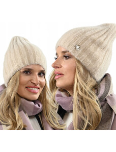 Fashionweek Dámská módní teplá čepice s alpaky prémiové kvality Alpaka touch AL-AL