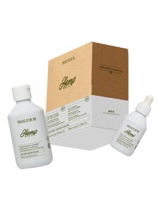 Selective Professional Sada pro citlivou pokožku hlavy - HEMP LENITIVE KIT 100% vegan - Šampon 250 ml + zklidňující sérum 100 ml