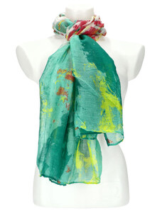 Cashmere Dámský letní barevný šátek 174x70 cm motiv 5