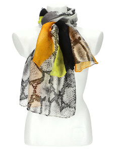 Cashmere Letní dámský barevný šátek 180x70 cm žlutá