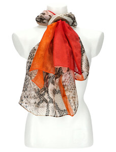 Cashmere Barebag Letní dámský barevný šátek 180x70 cm červená