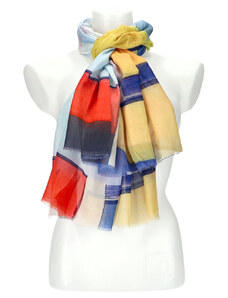Cashmere Barebag Letní dámský barevný šátek 180x90 cm červená