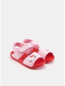 Sinsay - Sandály s potiskem Hello Kitty - pastelová růžová