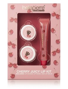 Set péče o rty Lip Care Kit Cherry Juicy 3ks Bellapierre