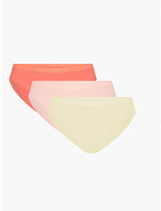 Dámské kalhotky ATLANTIC Sport 3Pack - ecru/světle korálové/světle růžové
