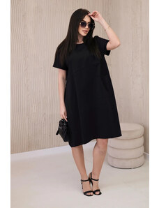 K-Fashion Nové Punto rozšířené šaty černý