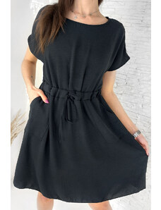 Italian style Černé šaty 0124B