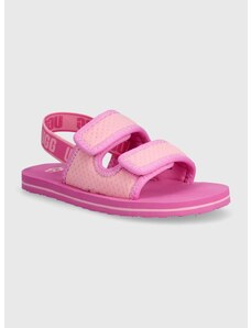 Dětské sandály UGG LENNON SLINGBACK růžová barva