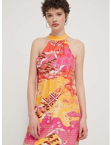 Šaty Superdry x Pagong růžová barva, mini