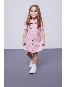 DEFACTO Baby Girl Short Sleeve Jean Dress