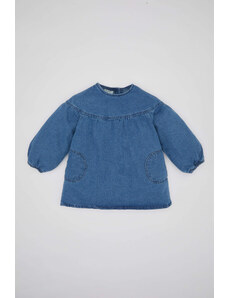 DEFACTO Baby Girl Long Sleeve Jean Dress