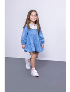 DEFACTO Baby Girl Long Sleeve Jean Dress