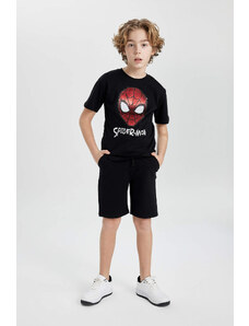 DEFACTO Boy Marvel Spiderman T-Shirt Shorts 2 Piece Set