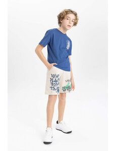 DEFACTO Boy Regular Fit Printed Shorts