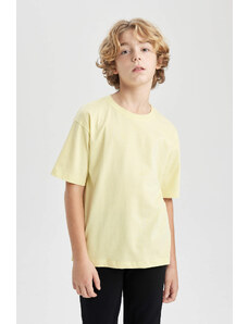 DEFACTO Boy Oversize Fit Crew Neck Basic T-Shirt