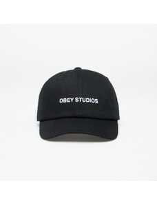 OBEY Clothing Kšiltovka OBEY Studios Strap Back Hat Black