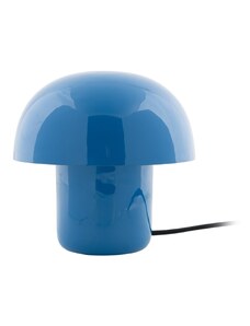 Time for home Modrá kovová stolní lampa Champignon mini