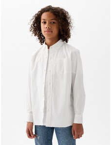 GAP Dětská košile z organické bavlny Bílá