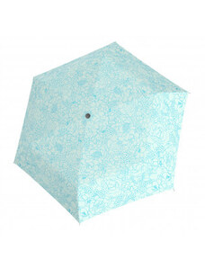 Doppler Fiber Havanna Giardino mystic blue - dámský skládací deštník
