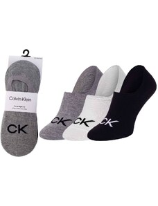 Calvin Klein Sada tří párů pánských ponožek v černé, bílé a šedé barvě Calvin - Pánské