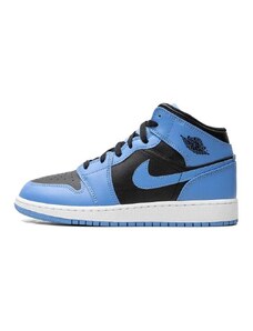 Jordan 1 Mid University Blue Black (GS)