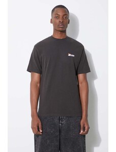 Bavlněné tričko Butter Goods černá barva, s potiskem, BGQ1241102