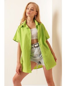 Bigdart 20120 Oversize Short Sleeve Shirt - A.green