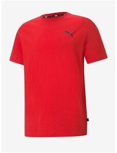 Červené pánské tričko Puma ESS Small Logo Tee - Pánské