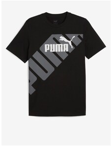 Černé pánské tričko Puma Power Graphic Tee - Pánské