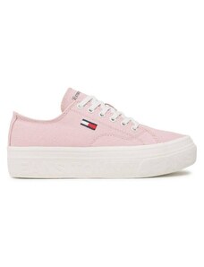 Tommy Jeans dámské růžové tenisky