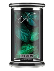 Kringle Candle svíčka Reserve Green Leaf (sójový vosk), 623 g