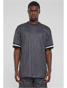 UC Men Pánské tričko Oversized Striped Mesh Tee - černo/bílé