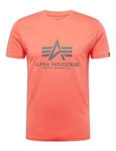 ALPHA INDUSTRIES Tričko khaki / oranžová