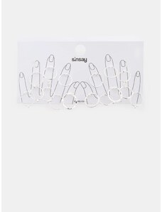 Sinsay - Sada 16 prstenů - sříbrná