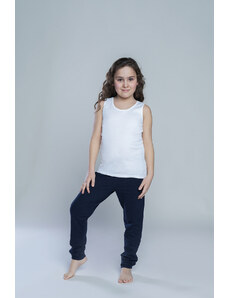 Italian Fashion Dívčí tričko Tola se širokými ramínky - bílé