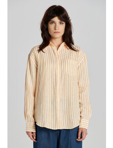 KOŠILE GANT REL STRIPED LINEN SHIRT žlutá 32