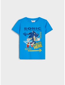 Sinsay - Tričko Sonic the Hedgehog - modrá