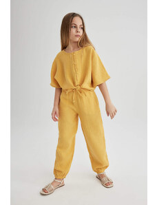 DEFACTO Girl Parachute Cotton Trousers